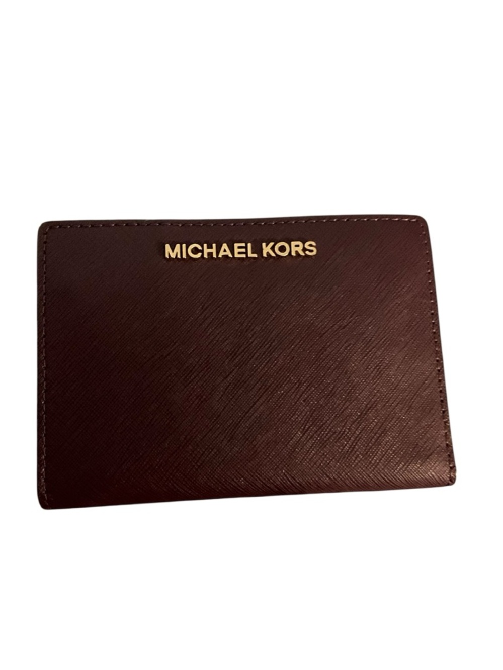 NWOT Michael Kors Brick Red Leather Card Holder